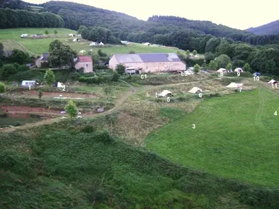 Paysage naturel près de le camping