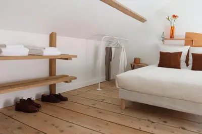 Un ou plusieurs lits dans un hébergement de l'établissement Couette&Living - Maison design à Savigny-les-Beaune