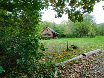 Paysage naturel près de le chalet