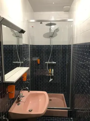 Salle de bains dans l'établissement gite du viaduc