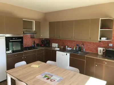 Cuisine ou kitchenette dans l'établissement gite du viaduc
