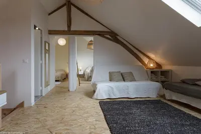 Un ou plusieurs lits dans un hébergement de l'établissement Les Chaumes en Morvan