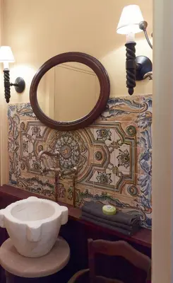 Salle de bains dans l'établissement Appartements de la Côte