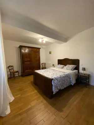 Un ou plusieurs lits dans un hébergement de l'établissement Gîte à la ferme