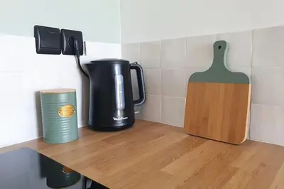 Cuisine ou kitchenette dans l'établissement Studio à la campagne