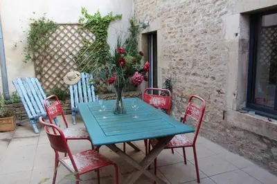 Terrasse ou espace extérieur de l'établissement Gites de Climats de 3 à 6 personnes