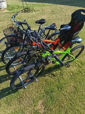 Vélo sur le terrain de l'établissement Les jardins Ducarouge 2 climatisé ou dans les environs