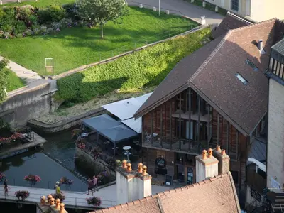 Jardin de l'établissement Le Loft Pasteur