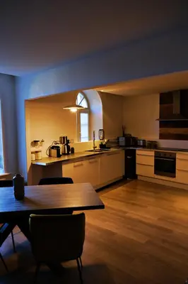 Cuisine ou kitchenette dans l'établissement Le Loft Pasteur