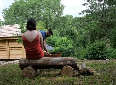 Clients de l'établissement La Cabane du Domaine des Ecus d'Or