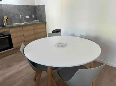 Cuisine ou kitchenette dans l'établissement Le St Martin Appart'