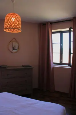 Un ou plusieurs lits dans un hébergement de l'établissement Le Gîte des 2 Fontaines