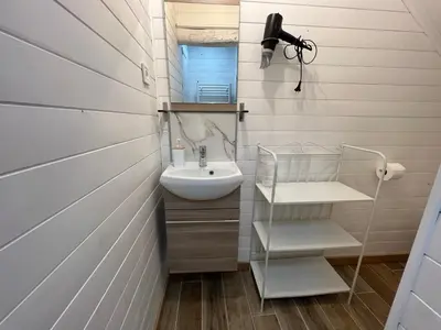 Salle de bains dans l'établissement Domaine-Bayard