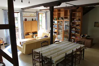 Coin salon dans l'établissement Le moulin de vaux