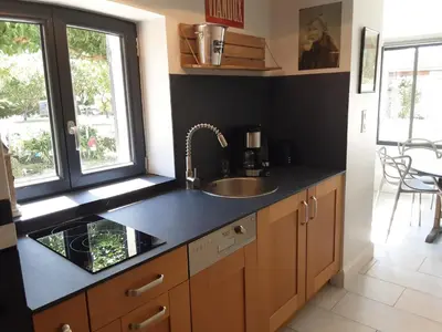 Cuisine ou kitchenette dans l'établissement Les Annexes