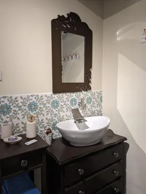Salle de bains dans l'établissement Chez Nick et Martine suite privative