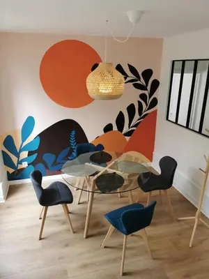 Coin salon dans l'établissement Les clos de Givry - Clos Léonie - Appartement 68m2 spacieux, lumineux et avec sauna