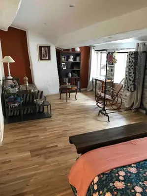 Coin salon dans l'établissement La maison de Lea, chambres d'hôtes de 14 couchages