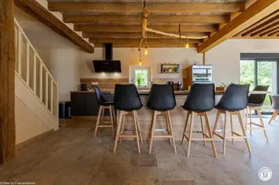 Télévision ou salle de divertissement dans l'établissement Gîte de Savenay