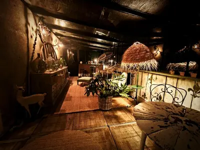 Restaurant ou autre lieu de restauration dans l'établissement chambre d'hôtes Madame