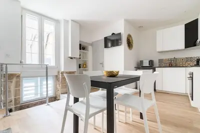 Cuisine ou kitchenette dans l'établissement Chez Maya