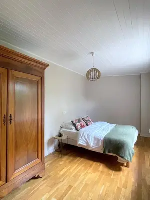 Un ou plusieurs lits dans un hébergement de l'établissement Maison au pied de la Roche