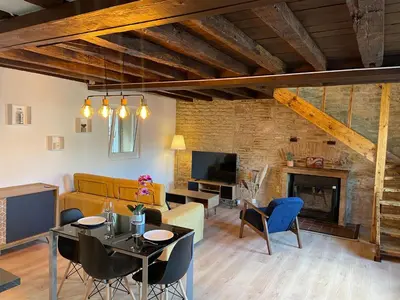 Télévision ou salle de divertissement dans l'établissement Les Cieux de Bourgogne