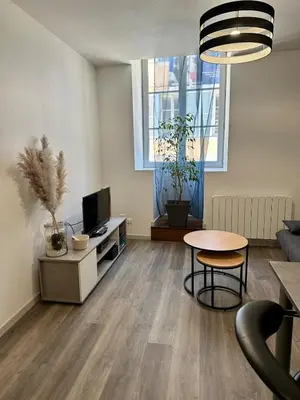 Télévision ou salle de divertissement dans l'établissement Appartement calme au cœur de la ville