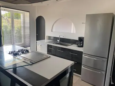 Cuisine ou kitchenette dans l'établissement Le Relais