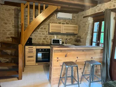 Cuisine ou kitchenette dans l'établissement maison Saint Berain sur Dheune