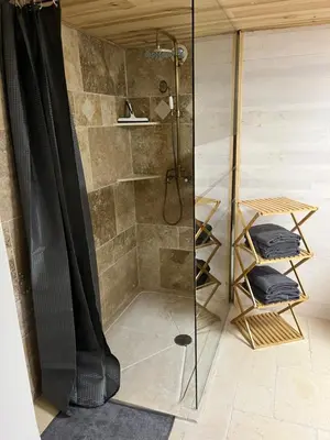 Salle de bains dans l'établissement maison Saint Berain sur Dheune
