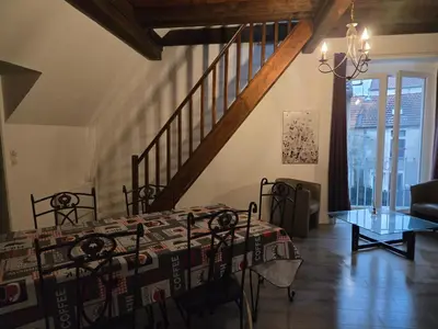 Coin salon dans l'établissement L'orée des 3 Rivières