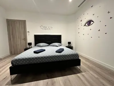 Un ou plusieurs lits dans un hébergement de l'établissement le duplex 4 personnes