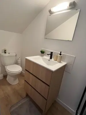 Salle de bains dans l'établissement Logement au coeur de dole
