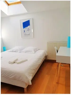 Un ou plusieurs lits dans un hébergement de l'établissement Le Clos Violet Holiday Home For 6 - Escapade en Bourgogne