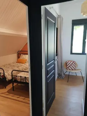 Un ou plusieurs lits dans un hébergement de l'établissement Gîte 2 chambres Hautes Côtes de Nuits