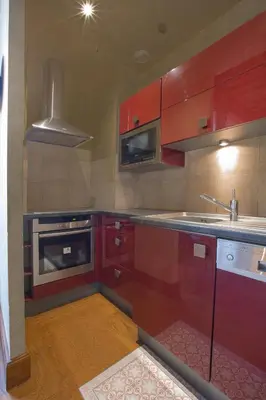 Cuisine ou kitchenette dans l'établissement La Tonnellerie