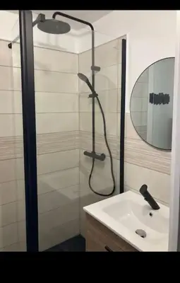 Salle de bains dans l'établissement Studio centre-ville