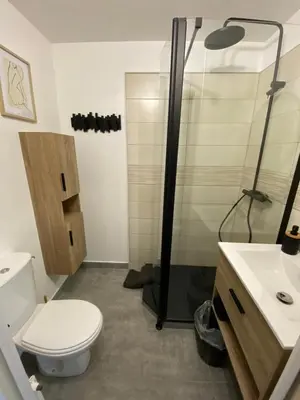 Salle de bains dans l'établissement Studio centre-ville