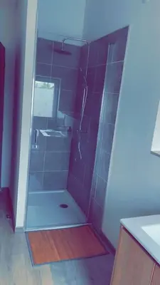 Salle de bains dans l'établissement Petite maison de campagne
