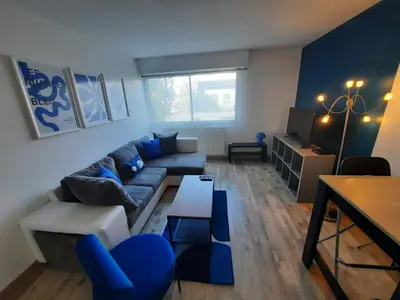 Coin salon dans l'établissement Les Buttes - Apt 4 Prs, 1 ch - Parking privé
