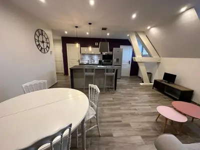 Cuisine ou kitchenette dans l'établissement Appartement à Beaune avec Parking