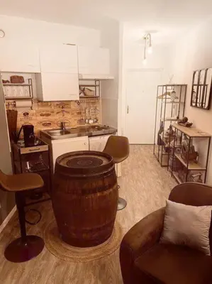 Cuisine ou kitchenette dans l'établissement Vinea urbana