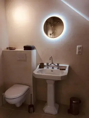 Salle de bains dans l'établissement La Petite Maison