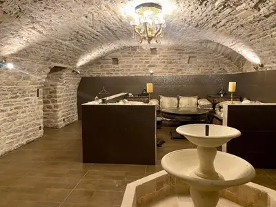 Coin salon dans l'établissement Le Clos Papillon