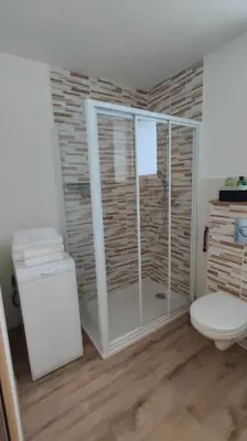 Salle de bains dans l'établissement Tout confort. Appartement 2 pers. centre-ville