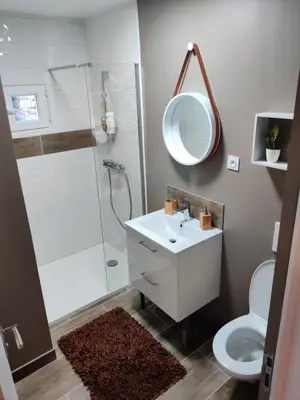 Salle de bains dans l'établissement L'appentis