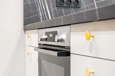 Cuisine ou kitchenette dans l'établissement Élégance & Calme : Centre/Gare/Cité Gastronomie