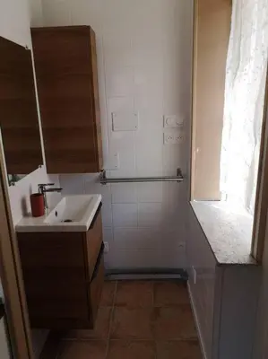 Cuisine ou kitchenette dans l'établissement La coco's house