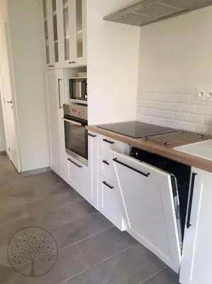 Cuisine ou kitchenette dans l'établissement Guest house avec spa Jura , gîte du petit pommier